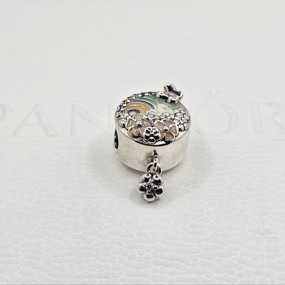 💐Authentic Pandora ⭐️RETIRED⭐️ FLOWER CHARM - Picture 3 of 7